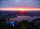 Abendstimmung mit Blick auf Traunsee DSC00313 Traunstein Foto Pfluegl 190608